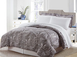 Bibb Home 8-Piece Down Alternative Comforter Set (Stella/King)
