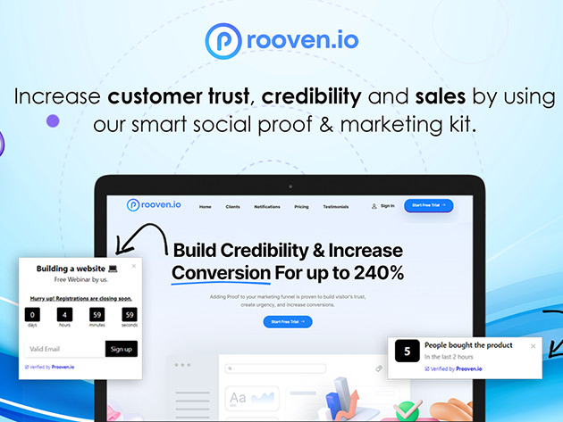 Prooven.io: Automated Smart Social Proof Software (Advanced Plan)