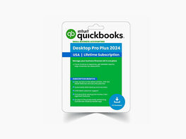 Intuit QuickBooks Desktop Pro Plus 2024 (1 User) for Windows: Lifetime License